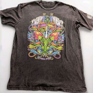 Universal Studios Mardi Gras International Flavors T-shirt Sz XL Dragon Unicorn